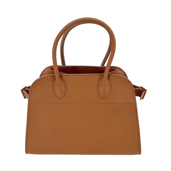 The Row Handbags - THE ROW Margaux 10 Bag in Cuir Saddle Leather